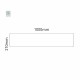 Cartello modulare intercambiabile a parete signcode color wall 210x1000 mm HxB LG-grigio chiaro-RAL7035