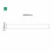 Cartello modulare intercambiabile a parete signcode color wall 210x1200 mm HxB GR-verde-RAL6024