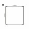Cartello modulare intercambiabile a parete signcode color wall 210x210 mm HxB AC-antracite-RAL7016