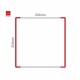 Cartello modulare intercambiabile a parete signcode color wall 210x210 mm HxB RE-rosso-RAL3020
