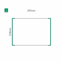 Cartello modulare intercambiabile a parete signcode color wall 210x297 mm HxB GR-verde-RAL6024