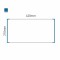 Cartello modulare intercambiabile a parete signcode color wall 210x420 mm HxB BL-blu-RAL5005