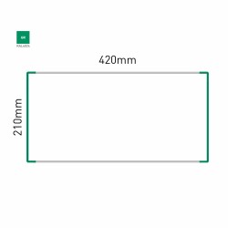 Cartello modulare intercambiabile a parete signcode color wall 210x420 mm HxB GR-verde-RAL6024