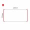 Cartello modulare intercambiabile a parete signcode color wall 210x420 mm HxB RE-rosso-RAL3020