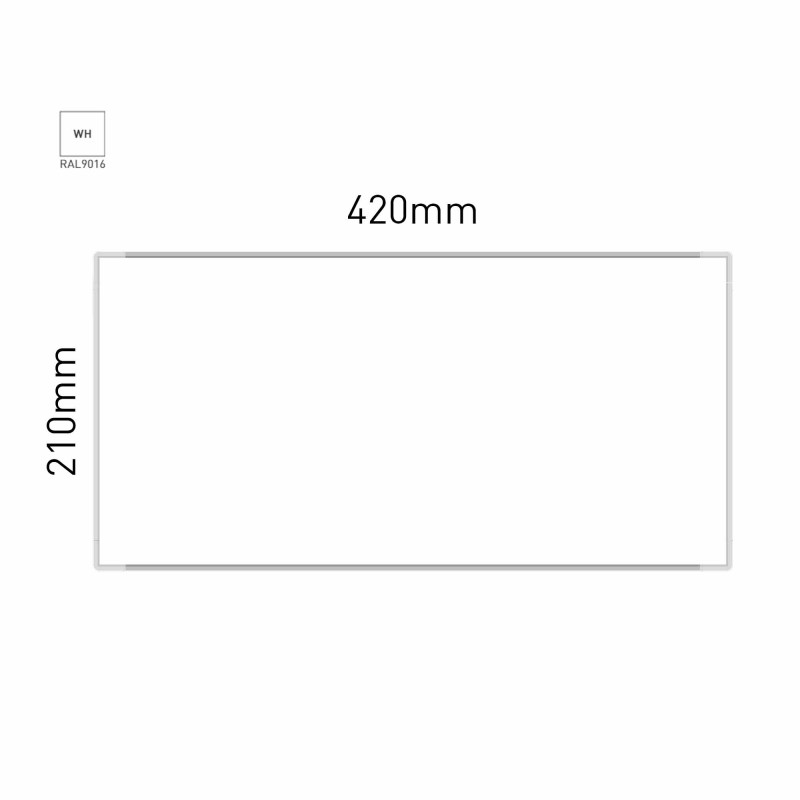 Cartello modulare intercambiabile a parete signcode color wall 210x420 mm HxB WH-bianco-RAL9016
