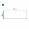 Cartello modulare intercambiabile a parete signcode color wall 210x600 mm HxB BL-blu-RAL5005