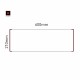 Cartello modulare intercambiabile a parete signcode color wall 210x600 mm HxB BR-marrone-RAL8019