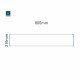Cartello modulare intercambiabile a parete signcode color wall 210x800 mm HxB BL-blu-RAL5005