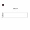 Cartello modulare intercambiabile a parete signcode color wall 210x800 mm HxB BR-marrone-RAL8019