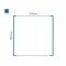 Cartello modulare intercambiabile a parete signcode color wall 297x297 mm HxB BL-blu-RAL5005
