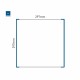 Cartello modulare intercambiabile a parete signcode color wall 297x297 mm HxB BL-blu-RAL5005