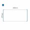 Cartello modulare intercambiabile a parete signcode color wall 297x600 mm HxB BL-blu-RAL5005