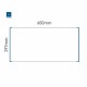 Cartello modulare intercambiabile a parete signcode color wall 297x600 mm HxB BL-blu-RAL5005