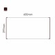 Cartello modulare intercambiabile a parete signcode color wall 297x600 mm HxB BR-marrone-RAL8019