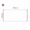 Cartello modulare intercambiabile a parete signcode color wall 297x600 mm HxB RE-rosso-RAL3020