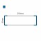 Cartello modulare intercambiabile a parete signcode color wall 65x210 mm HxB BL-blu-RAL5005