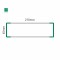 Cartello modulare intercambiabile a parete signcode color wall 65x210 mm HxB GR-verde-RAL6024