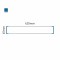 Cartello modulare intercambiabile a parete signcode color wall 65x420 mm HxB BL-blu-RAL5005