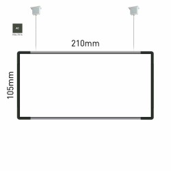 Cartello modulare intercambiabile a sospensione signcode color suspension 105x210 mm HxB AC-antracite-RAL7016