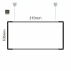 Cartello modulare intercambiabile a sospensione signcode color suspension 105x210 mm HxB AC-antracite-RAL7016