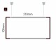 Cartello modulare intercambiabile a sospensione signcode color suspension 105x210 mm HxB BR-marrone-RAL8019
