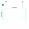 Cartello modulare intercambiabile a sospensione signcode color suspension 105x210 mm HxB GR-verde-RAL6024