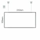 Cartello modulare intercambiabile a sospensione signcode color suspension 105x210 mm HxB LG-grigio chiaro-RAL7035