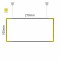 Cartello modulare intercambiabile a sospensione signcode color suspension 105x210 mm HxB YE-giallo-RAL1023
