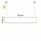Cartello modulare intercambiabile a sospensione signcode color suspension 105x600 mm HxB YE-giallo-RAL1023