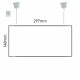 Cartello modulare intercambiabile a sospensione signcode color suspension 148x297 mm HxB LG-grigio chiaro-RAL7035