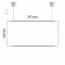 Cartello modulare intercambiabile a sospensione signcode color suspension 148x297 mm HxB WH-bianco-RAL9016