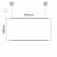 Cartello modulare intercambiabile a sospensione signcode color suspension 148x297 mm HxB WH-bianco-RAL9016