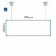 Cartello modulare intercambiabile a sospensione signcode color suspension 148x420 mm HxB BL-blu-RAL5005