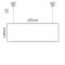 Cartello modulare intercambiabile a sospensione signcode color suspension 148x420 mm HxB LG-grigio chiaro-RAL7035