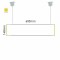 Cartello modulare intercambiabile a sospensione signcode color suspension 148x600 mm HxB YE-giallo-RAL1023