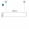 Cartello modulare intercambiabile a sospensione signcode color suspension 148x800 mm HxB BL-blu-RAL5005