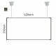 Cartello modulare intercambiabile a sospensione signcode color suspension 210x420 mm HxB AC-antracite-RAL7016