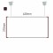 Cartello modulare intercambiabile a sospensione signcode color suspension 210x420 mm HxB BR-marrone-RAL8019