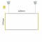 Cartello modulare intercambiabile a sospensione signcode color suspension 210x420 mm HxB YE-giallo-RAL1023