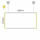 Cartello modulare intercambiabile a sospensione signcode color suspension 210x420 mm HxB YE-giallo-RAL1023