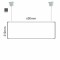 Cartello modulare intercambiabile a sospensione signcode color suspension 210x600 mm HxB AC-antracite-RAL7016