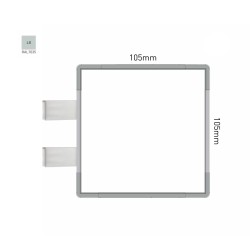 Cartello modulare intercambiabile con sistema a bandiera signcode color flag 105x105 mm HxB LG-grigio chiaro-RAL7035