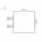 Cartello modulare intercambiabile con sistema a bandiera signcode color flag 105x105 mm HxB WH-bianco-RAL9016