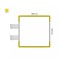 Cartello modulare intercambiabile con sistema a bandiera signcode color flag 105x105 mm HxB YE-giallo-RAL1023