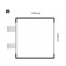 Cartello modulare intercambiabile con sistema a bandiera signcode color flag 148x105 mm HxB AC-antracite-RAL7016
