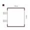Cartello modulare intercambiabile con sistema a bandiera signcode color flag 148x105 mm HxB BR-marrone-RAL8019