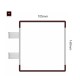 Cartello modulare intercambiabile con sistema a bandiera signcode color flag 148x105 mm HxB BR-marrone-RAL8019