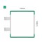 Cartello modulare intercambiabile con sistema a bandiera signcode color flag 148x105 mm HxB GR-verde-RAL6024
