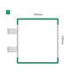 Cartello modulare intercambiabile con sistema a bandiera signcode color flag 148x105 mm HxB GR-verde-RAL6024