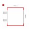 Cartello modulare intercambiabile con sistema a bandiera signcode color flag 148x105 mm HxB RE-rosso-RAL3020